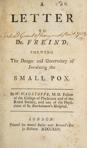 A letter to Dr. Freind