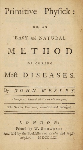 Primitive physick: or, an easy and natural method of curing most diseases