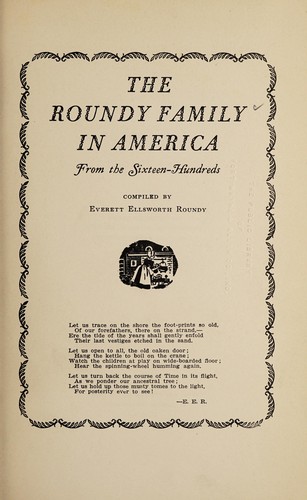 The Roundy family in America