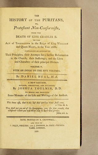 The history of the Puritans