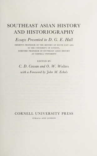 Southeast Asian history and historiography