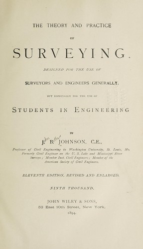 The theory and practice of surveying