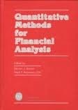 Quantitative methods for financial analysis