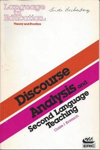 Discourse analysis and second language teaching