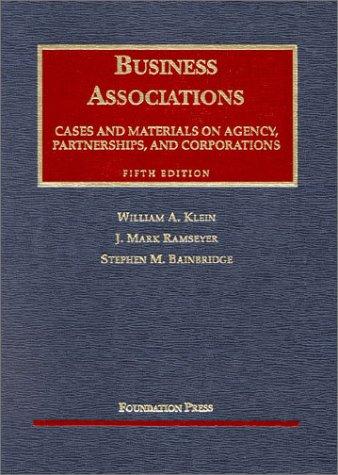 Cases and materials [on] business associations