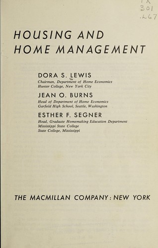 Housing and home management