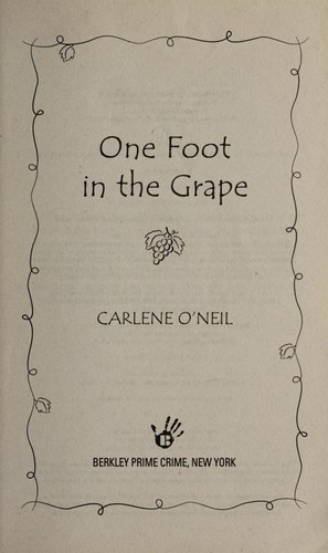 One foot in the grape