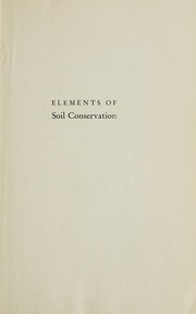 Elements of soil conservation