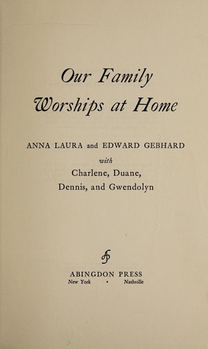 Our family worships at home