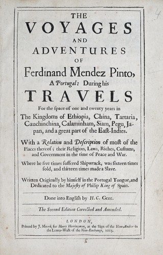 The voyages and adventures of Ferdinand Mendez Pinto ..