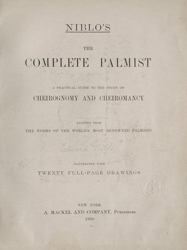 Niblo's The complete palmist