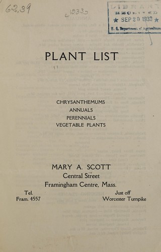 Plant list
