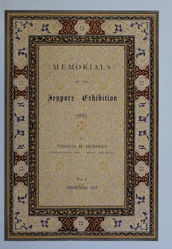 Memorials of the Jeypore Exhibition 1883
