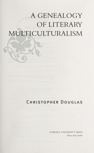 A genealogy of literary multiculturalism