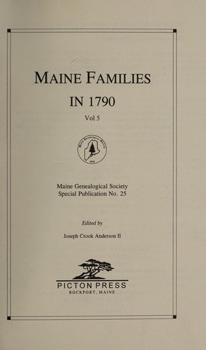 Maine families in 1790