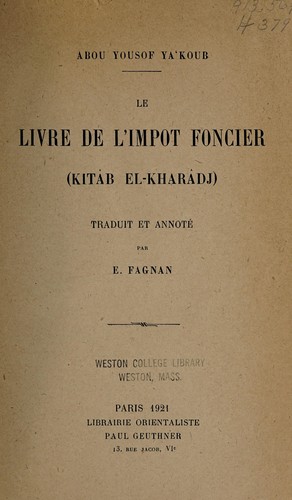 Le livre de l'impôt foncier