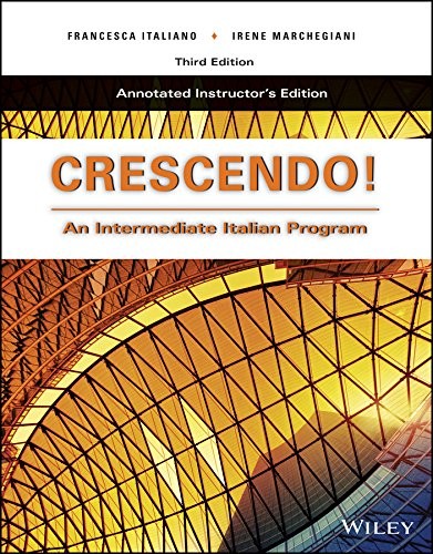 Instructor's Edition of Crescendo: An Intermediate Italian Program