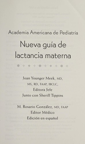 Academia Americana de Pediatría nueva guía de lactancia materna
