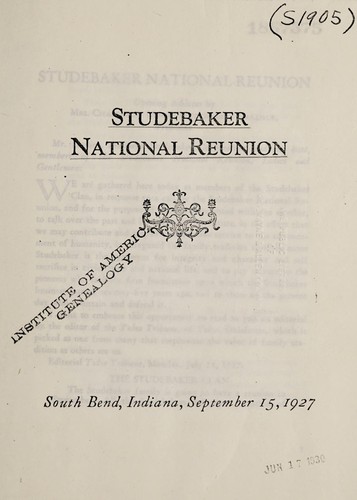 Studebaker national reunion, South Bend, Indiana, September, 15, 1927