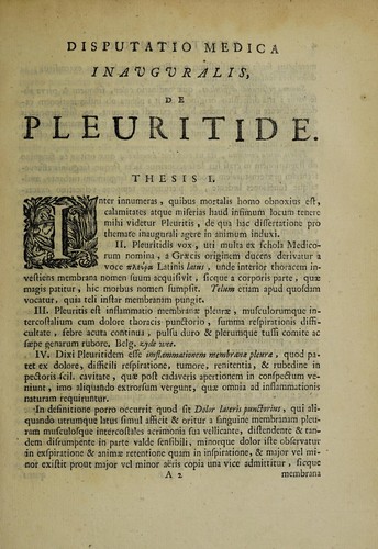 Dissertatio medica inauguralis, de pleuritide