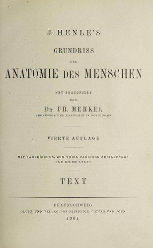 J. Henle's Grundriss der Anatomie des Menschen
