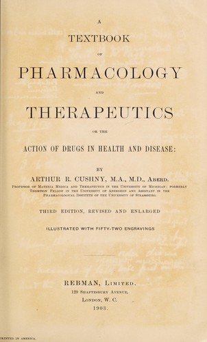 A textbook of pharmacology and therapeutics, or, The action of drugs in health and disease