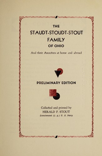 The Staudt-Stoudt-Stout family of Ohio
