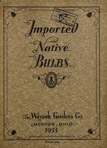 Imported and native bulbs, 1933