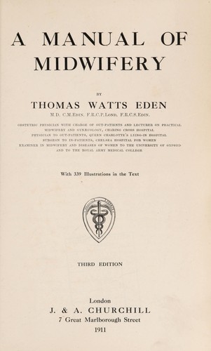 A manual of midwifery