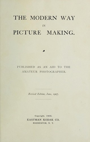 The modern way in picture making