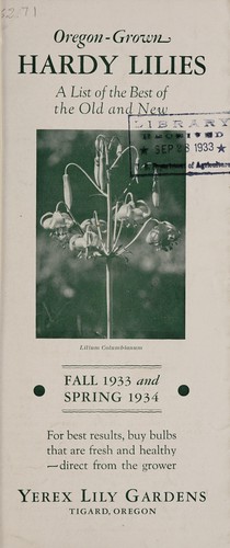 Oregon grown hardy lilies