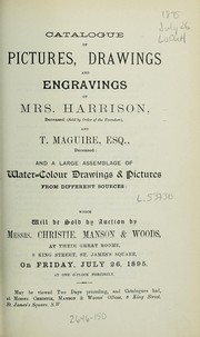 Catalogue of pictures, drawings and engravings of Mrs. Harrison, ... and T. Maguire, Esq., and a large assemblage of water-colour drawings & pictures from different sources