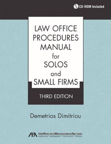 Law Office Procedures Manual for Solos and Small Firms