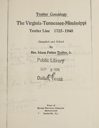 Trotter genealogy