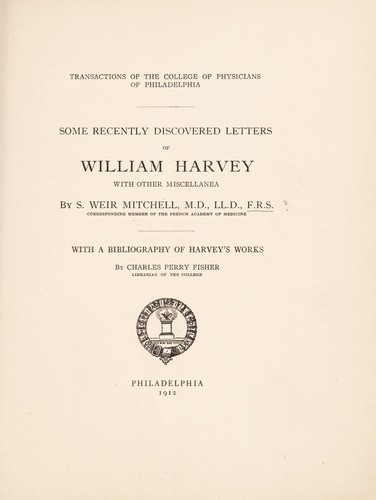 Some recently discovered letters of William Harvey