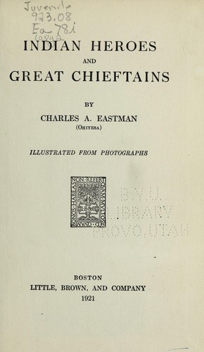 Indian heroes and great chieftains