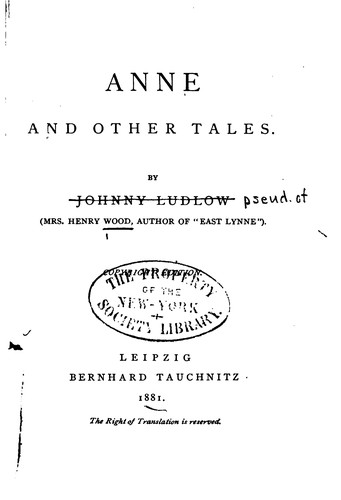 Anne and Other Tales