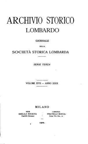 Archivio storico lombardo
