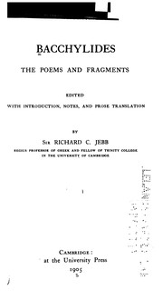 Bacchylides: The Poems and Fragments
