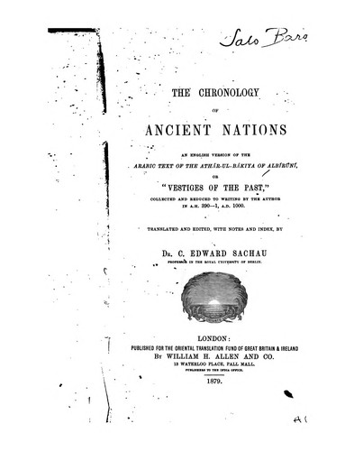 The chronology of ancient nations