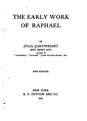 The Early Work of Raphael