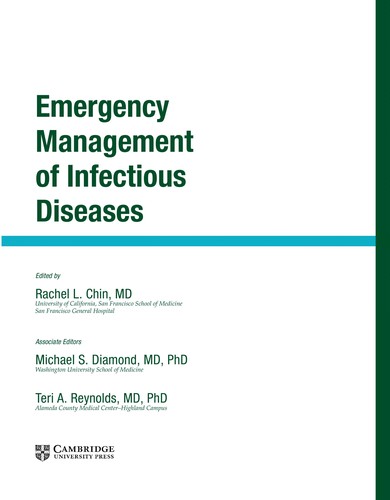 Emergency management of infectious diseases