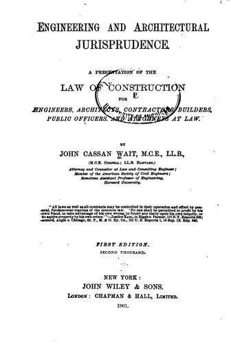 Engineering and architectural jurisprudence