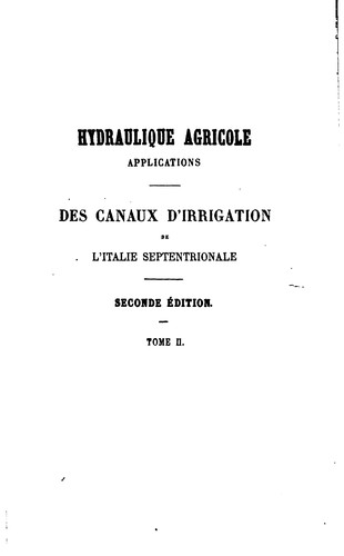 Hydraulique agricole