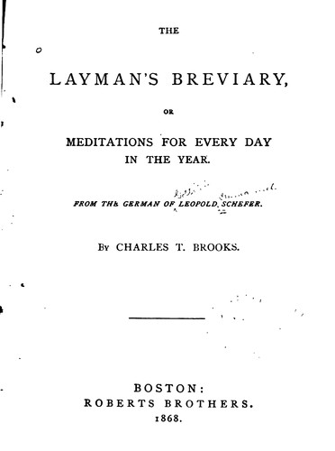The Layman's Breviary, Or Meditations for Every Day in the Year: From the ...