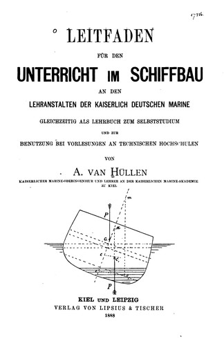Leitfaden für den Unterricht im Schiffbau an den Lehranstalten der ...