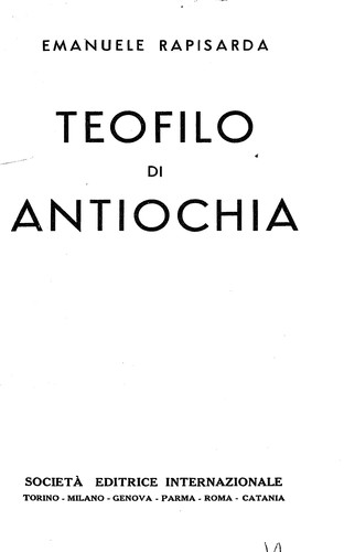 Teofilo di Antiochia