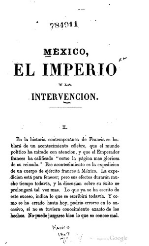 México, el imperio y la intervención