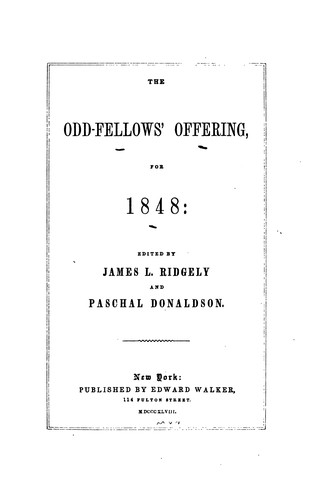 The Odd-fellows' Offering