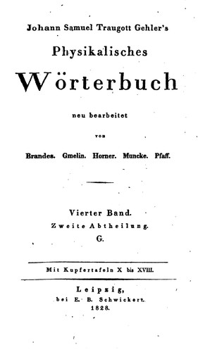 Physikalisches Wörterbuch